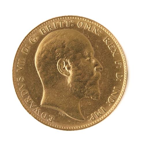 AN EDWARD VII SOVEREIGN