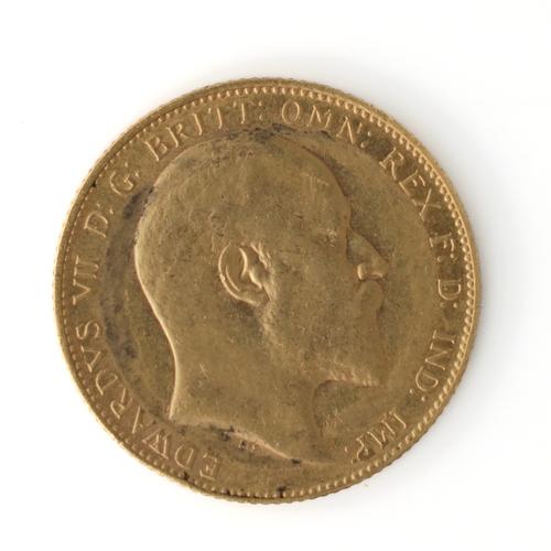 AN EDWARD VII SOVEREIGN