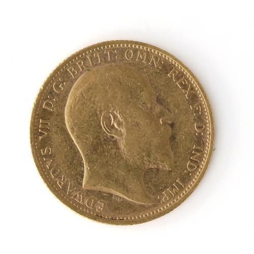 AN EDWARD VII SOVEREIGN