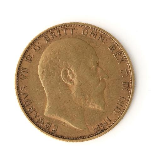 AN EDWARD VII SOVEREIGN
