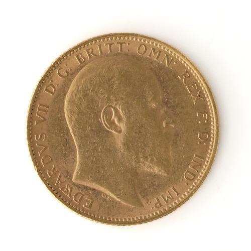 AN EDWARD VII SOVEREIGN