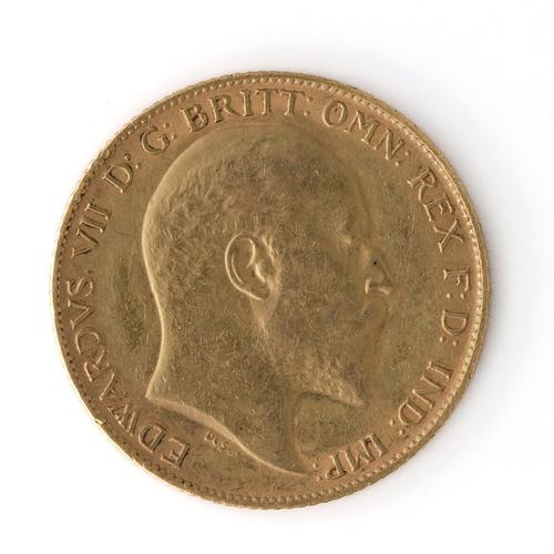 AN EDWARD VII HALF SOVEREIGN