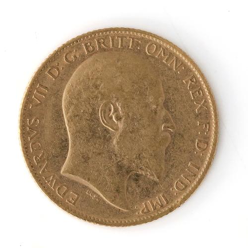 AN EDWARD VII HALF SOVEREIGN