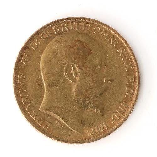 AN EDWARD VII HALF SOVEREIGN