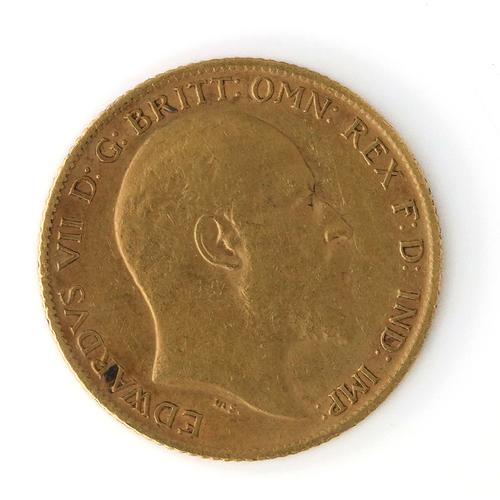 AN EDWARD VII HALF SOVEREIGN