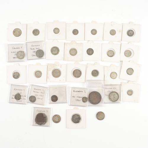 A COLLECTION OF MOSTLY BRITISH SILVER COINS