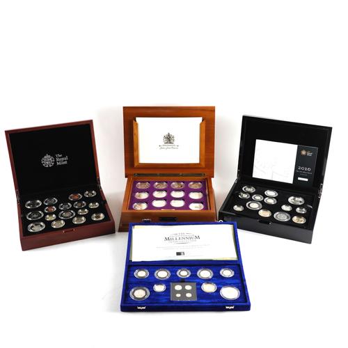FOUR ROYAL MINT PROOF COIN SETS (4)