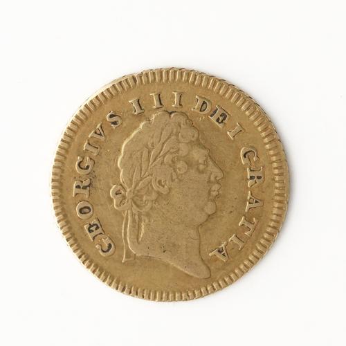A GEORGE III ONE THIRD OF A GUINEA