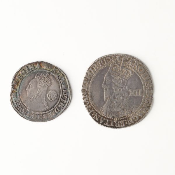 TWO HAMMERED SILVER COINS (2)