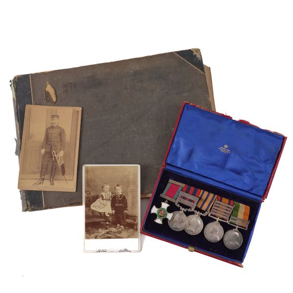 A GROUP OF FIVE VICTORIAN MEDALS TO MAJOR C.L E. EUSTACE D.S.O. KING'S ROYAL RIFLE CORPS