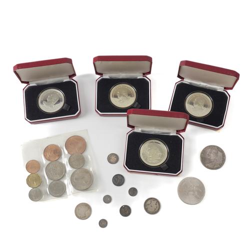 A GROUP OF BRITISH AND FOREIGN COINS (15)