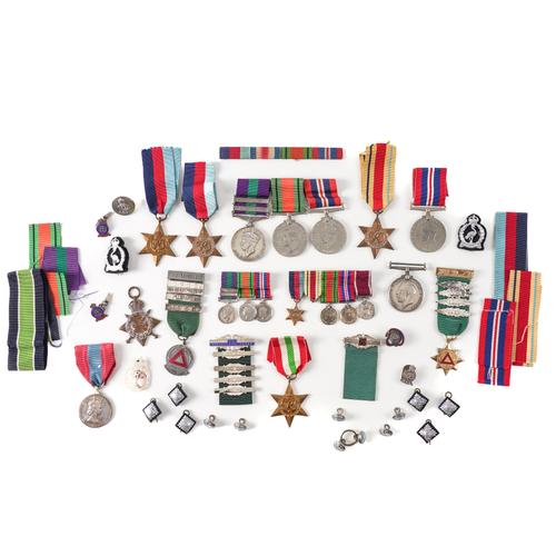 A COLLECTION OF BRITISH MEDALS AND INSIGNA (QTY)