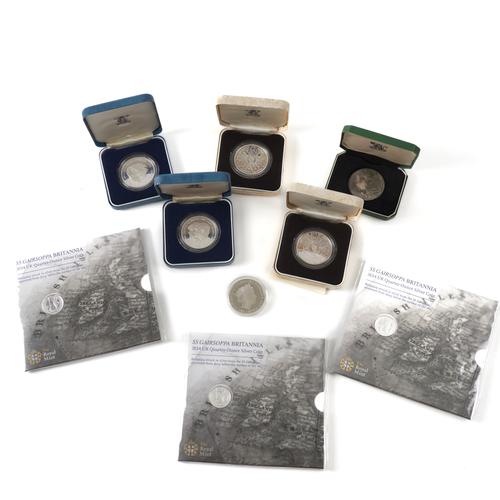 A COLLECTION OF SILVER PROOF COINAGE (9)