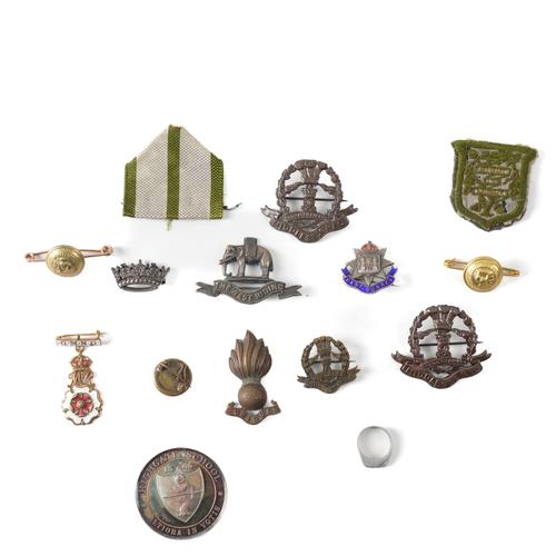 A SILVER GYMNASIUM FIRST PRIZE MEDALLION AND FOURTEEN FURTHER ITEMS (15)