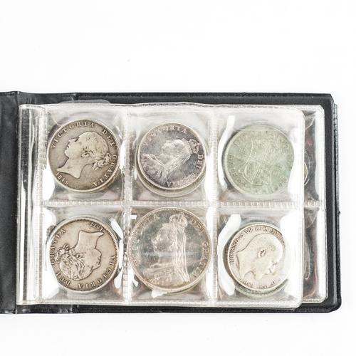 A COLELCTION OF BRITISH SILVER COINS AND TOKENS