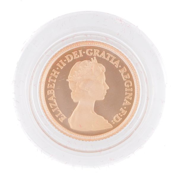 AN ELIZABETH II PROOF HALF SOVEREIGN