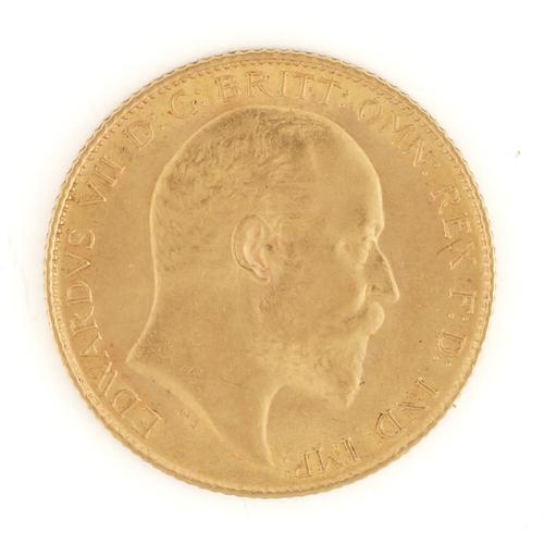 AN EDWARD VII HALF SOVEREIGN