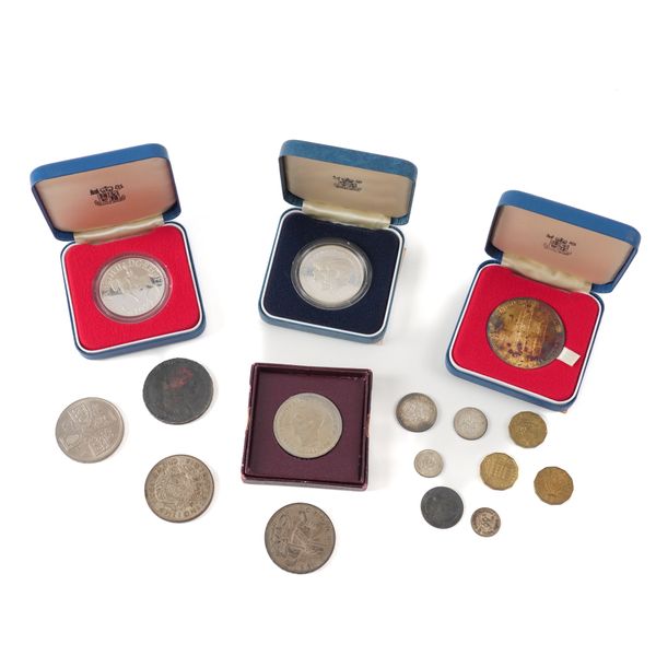 A GROUP OF MOSTLY BRITISH COINS (16)