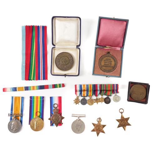 SEVEN MEDALS AND THREE MEDALLIONS