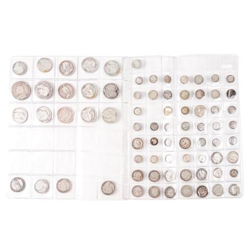 A COLLECTION OF PRE 1920 SILVER COINS