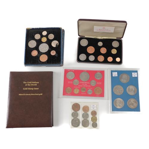 A FESTIVAL OF BRITAIN PROOF COIN SET AND FIVE FURTHER ITEMS (6)