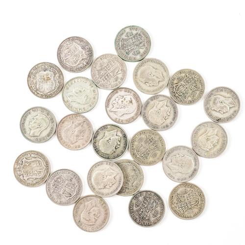 A GROUP OF GEORGE V AND GEORGE VI PRE-1947 HALF CROWNS