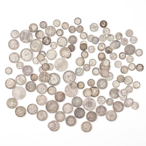A GROUP OF PRE-1920 SILVER COINAGE (QTY)