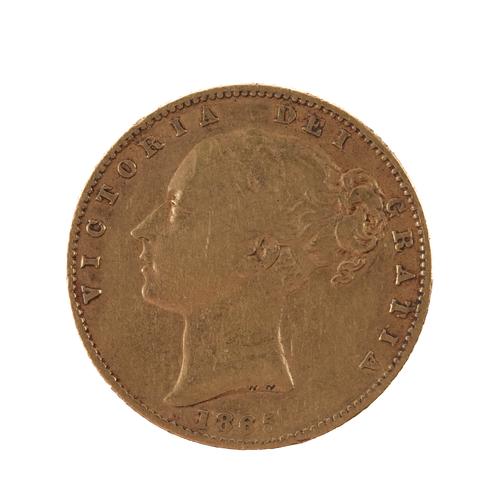 A VICTORIA YOUNG HEAD SHIELD BACK SOVEREIGN