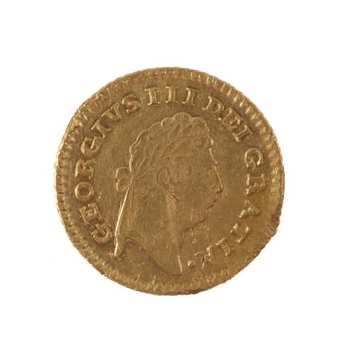 A GEORGE III ONE THIRD OF A GUINEA