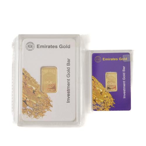 TWO EMIRATES GOLD INGOTS (2)