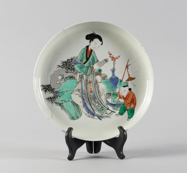 A CHINESE FAMILLE-VERTE DISH