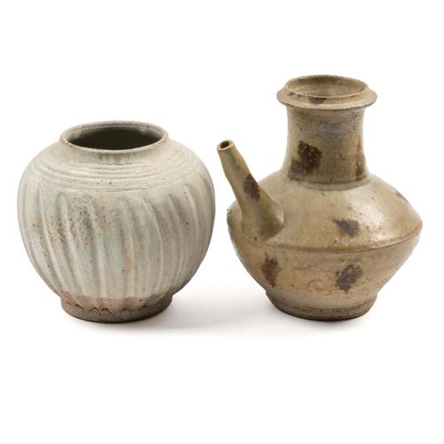 A CHINESE STONEWARE KENDI (2)