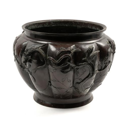 A MURAKAMI JAPANESE BRONZE JARDINIERE