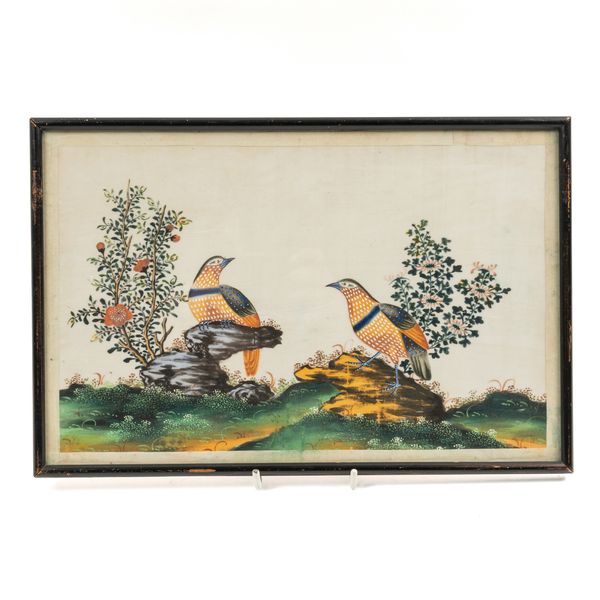 A CHINESE PAINTING ON RICE PAPER