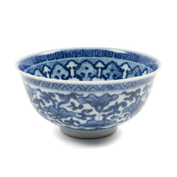 A CHINESE SMALL BLUE AND WHITE BOWL