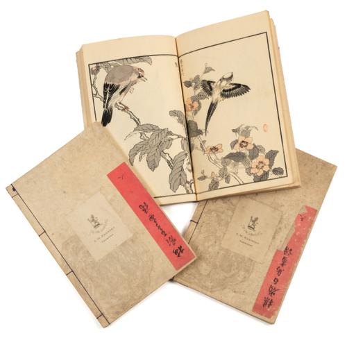 THREE VOLUMES FROM THE SET OF BAIREI'S ALBUM OF ONE HUNDRED BIRDS (3)