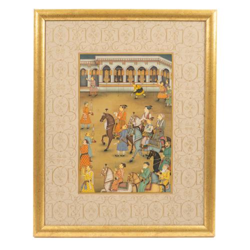 AN INDIAN PAINTING OF THE  WEDDING PROCESSION OF PRINCE DARA-SHUKOH
