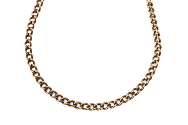 A 9CT GOLD CURB LINK NECKCHAIN