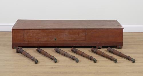 ROLFE & SONS 112 CHEAPSIDE LONDON; A MAHOGANY CASED SQUARE PIANOFORTE