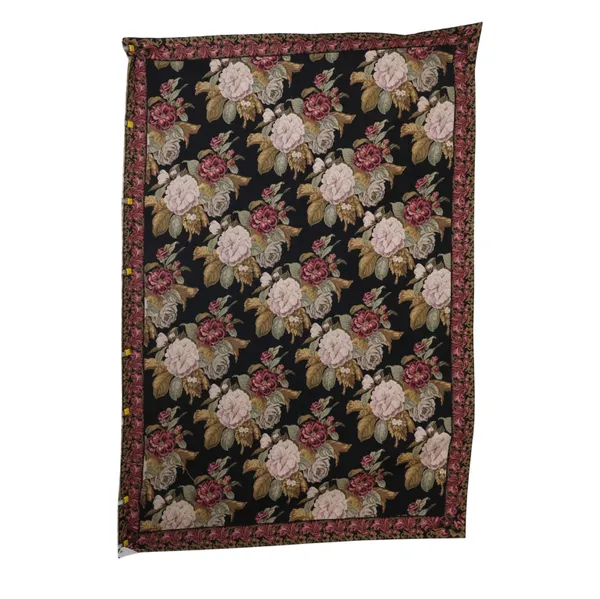 A LATE VICTORIAN WOVEN WALL HANGING OR TAPESTRY