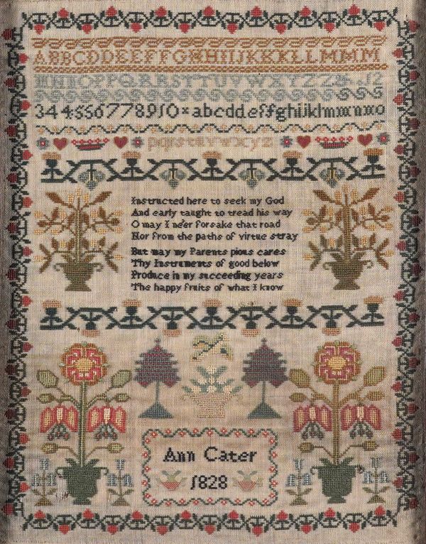 A WILLIAM IV SAMPLER DATED 1828