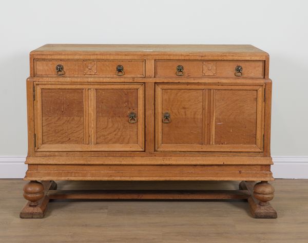 A MID-20TH CENTURY BLEACHED OAK SIDEBOARD