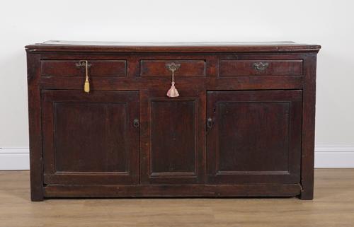 A 17TH CENTURY OAK DRESSER BASE