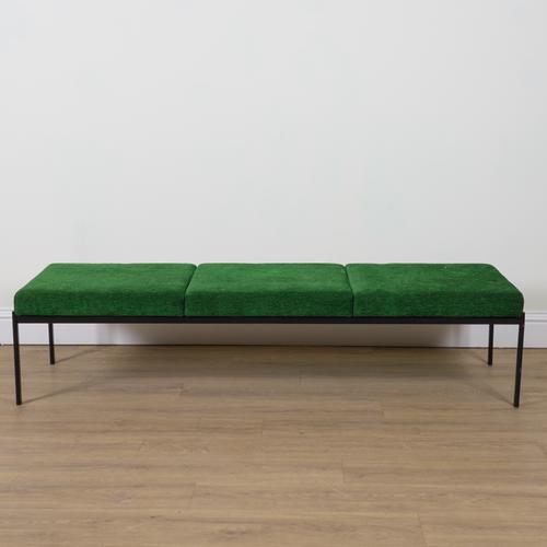A MODERN RECTANGULAR FOOTSTOOL