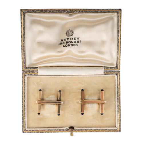 A PAIR OF ASPREY CUFFLINKS (3)