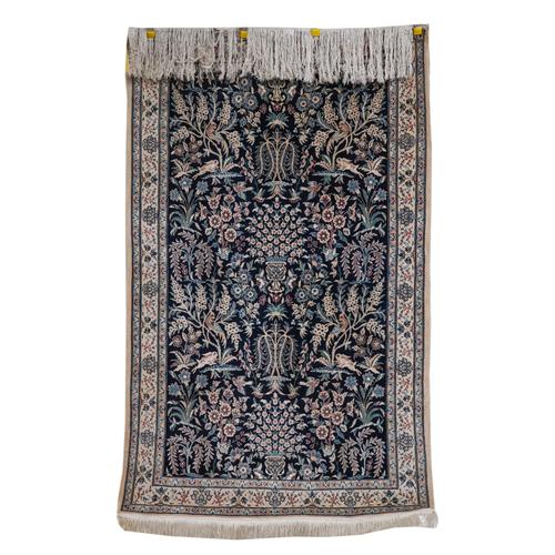 A PART SILK NAIN RUG, PERSIAN