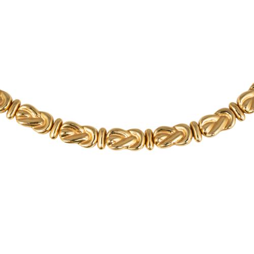 A 18CT GOLD COLLAR NECKLACE