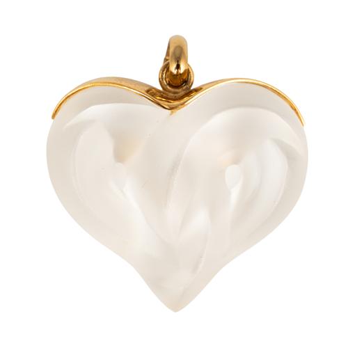 A LALIQUE HEART (2)