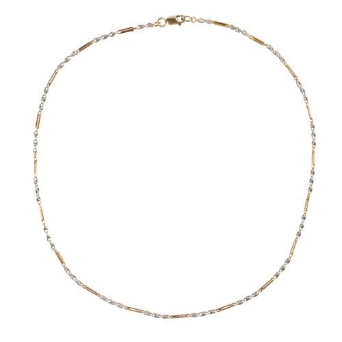 A DRESS CHAIN IN A TWIN BAR LINK