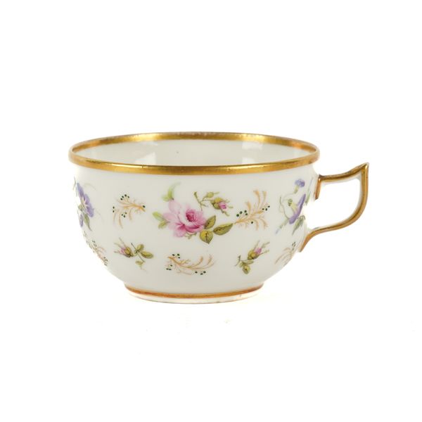 A SWANSEA PORCELAIN TEACUP OF 'GLASSY' PASTE